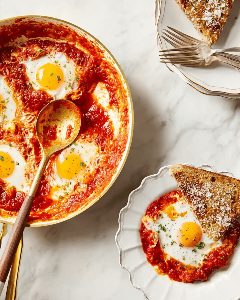 Shortcut Eggs in Purgatory: Fast Italian Skillet Meal